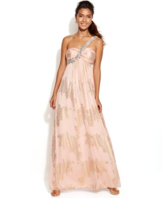 Xscape One Shoulder Prom Dress
